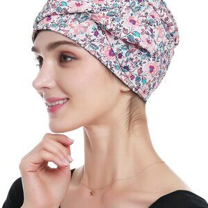 100% Cotton Fashion Headwear Chemo Caps with Stretchy Band for Hair Loss Women
